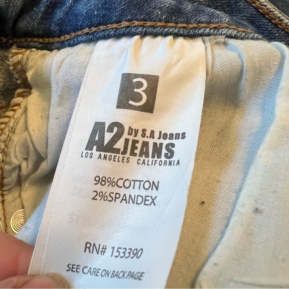 A2 Jeans Skinny Jean Light Wash Distressed - Picture 14 of 14